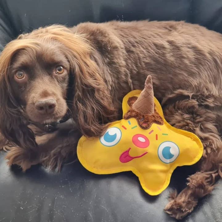 WufWuf – Squeaky Toy - Cão por atacado – Brinquedo de pelúcia WufWUF Scoopy Boo Derretimento de Gelado Squeaky4