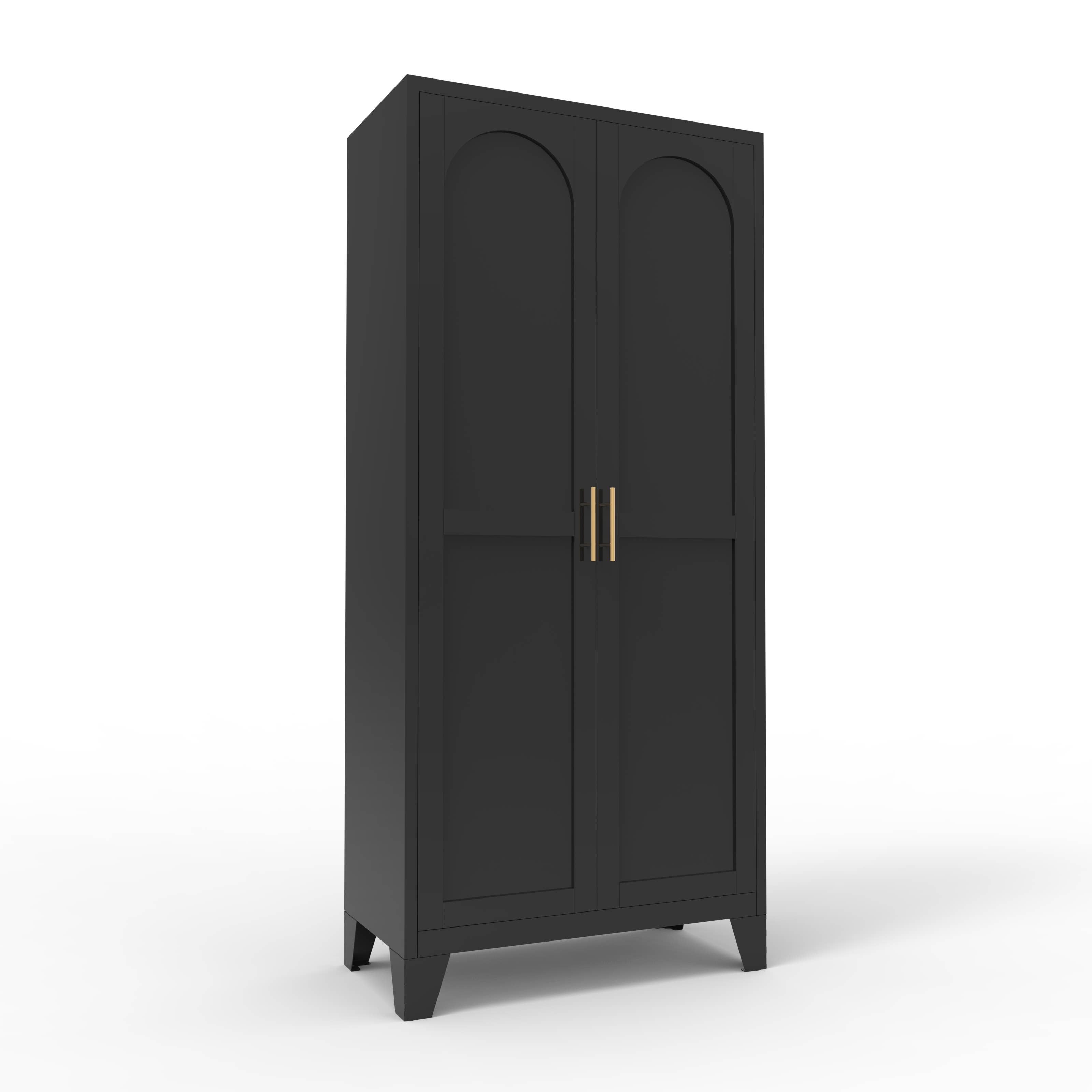 HOMYCASA DESIGN INC - Vente Armoire - Armoire de rangement Shapely Doors avec étagères réglables17