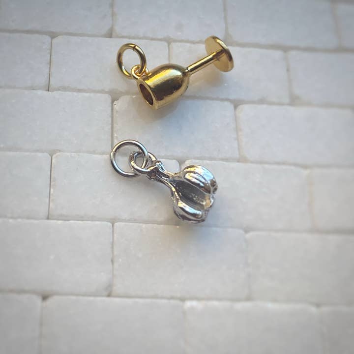 A.Marie Costumes - Wholesale Individual Charm/Pendant - Garlic Wine Cone Chips Dumpling Fries Bread Snack Food Charm8