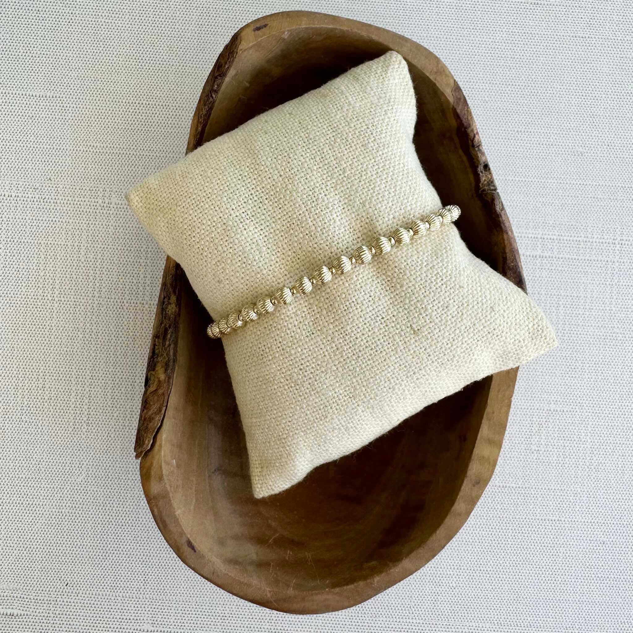 Hayden B. Jewelry - Wholesale Beaded Bracelet - Ribbed Bead Bracelet1