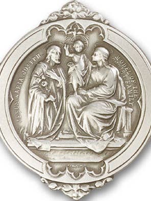 Holy Family Visor Clip for wholesale by Tony’s Jewelry