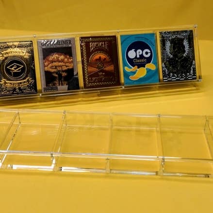 Cardware UV Resistant Acrylic Poker Playing Card Display Case (6 Decks) for wholesale by X-Decks