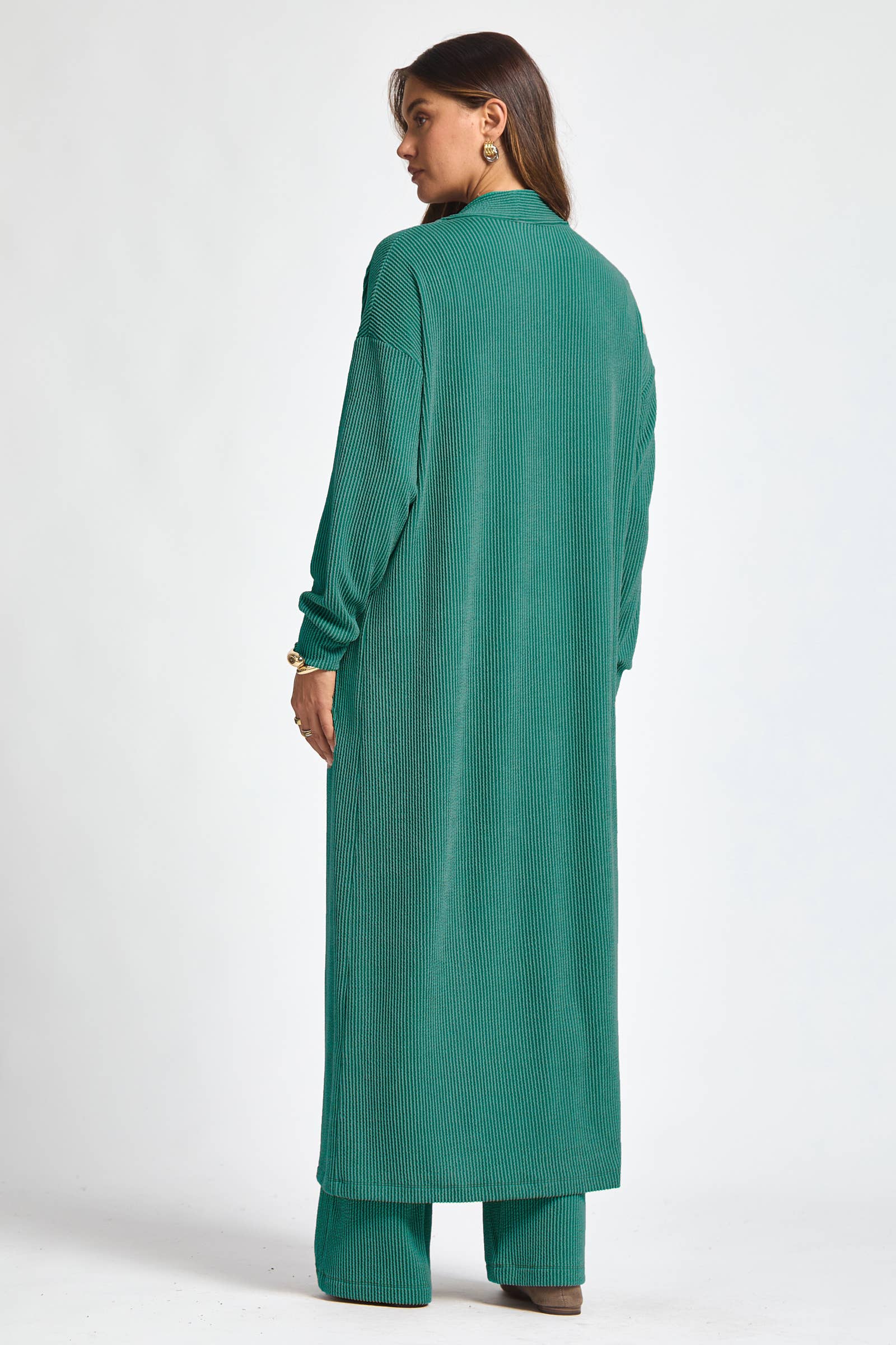 Dear Scarlett - Wholesale Top & Pant Set (NOT Loungewear) - Women's - Longline Cardigan + Relaxed Pants 2 Piece16