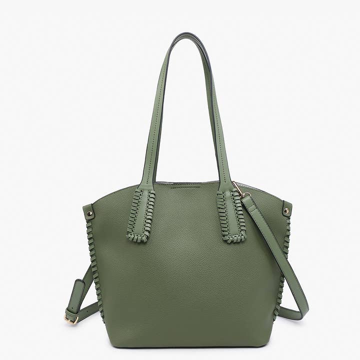 Jen & Co. - Wholesale Tote Bag - Women's - M2527 Micah Whipstitch 3-Compartment Tote