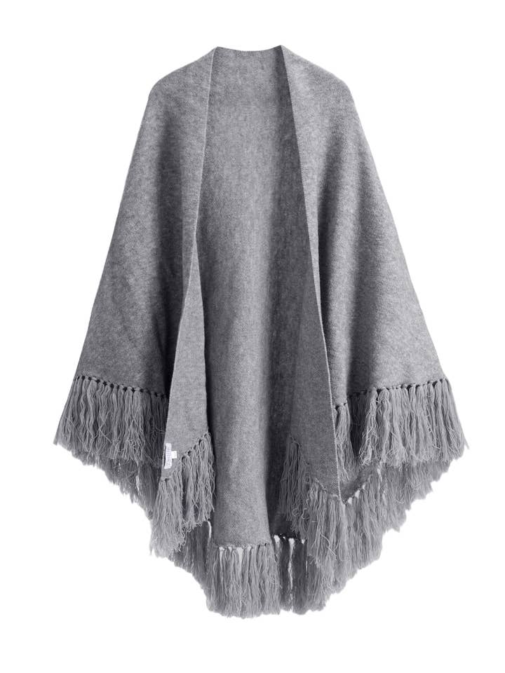 Emilie collection - Venta al por mayor Poncho - Mujer - Poncho gris