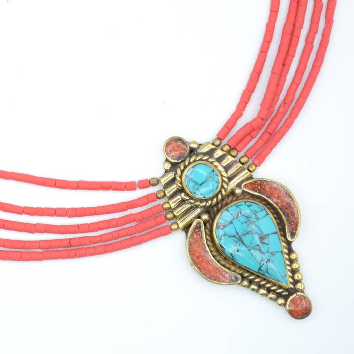 Didi Bahini Fair Trade - Wholesale Pendant/Charm Necklace - Pumori Tibetan Necklace1