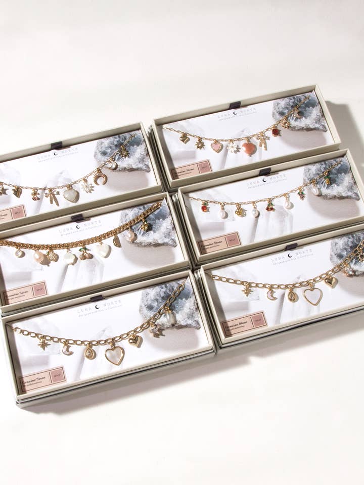 Sample Sale Spring Charm Necklace- Pre-Curated 6-Pack for wholesale by Luna Norte