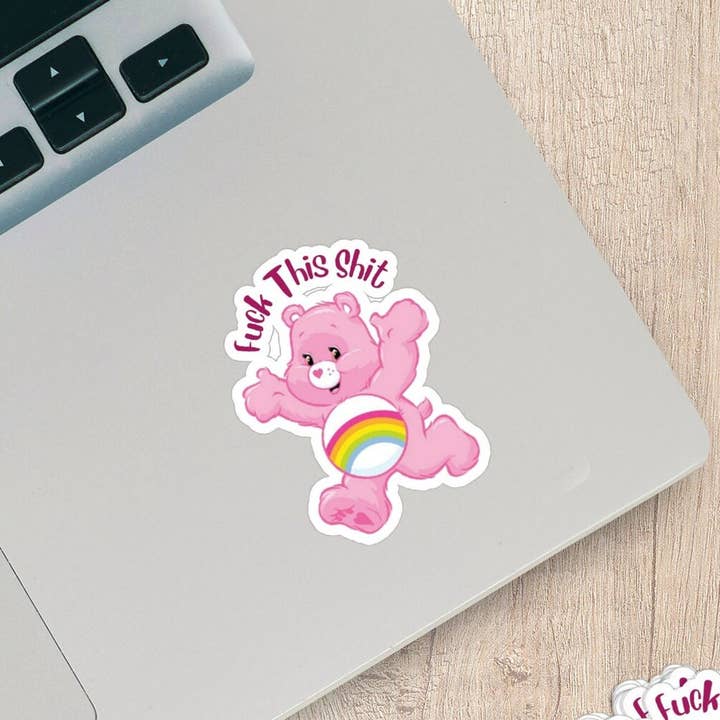 Ozark Sticker Company - Wholesale Sticker - Fuck This Shit Rainbow Bear Sticker