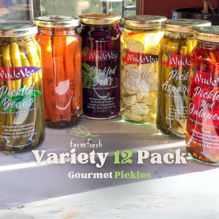 Ayurveg | NudeVeg Pickles - Wholesale Pickled Vegetables - Pickled Vegetables Variety Pack