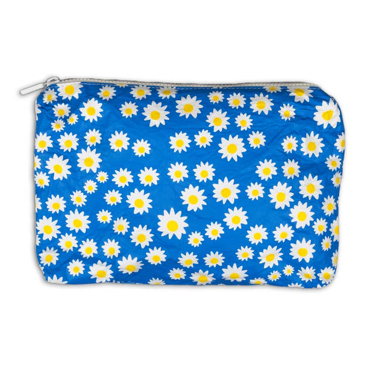 Local Beach - Wholesale Pouch – Women’s - Daisy Water Resistant Tyvek Printed Pouch