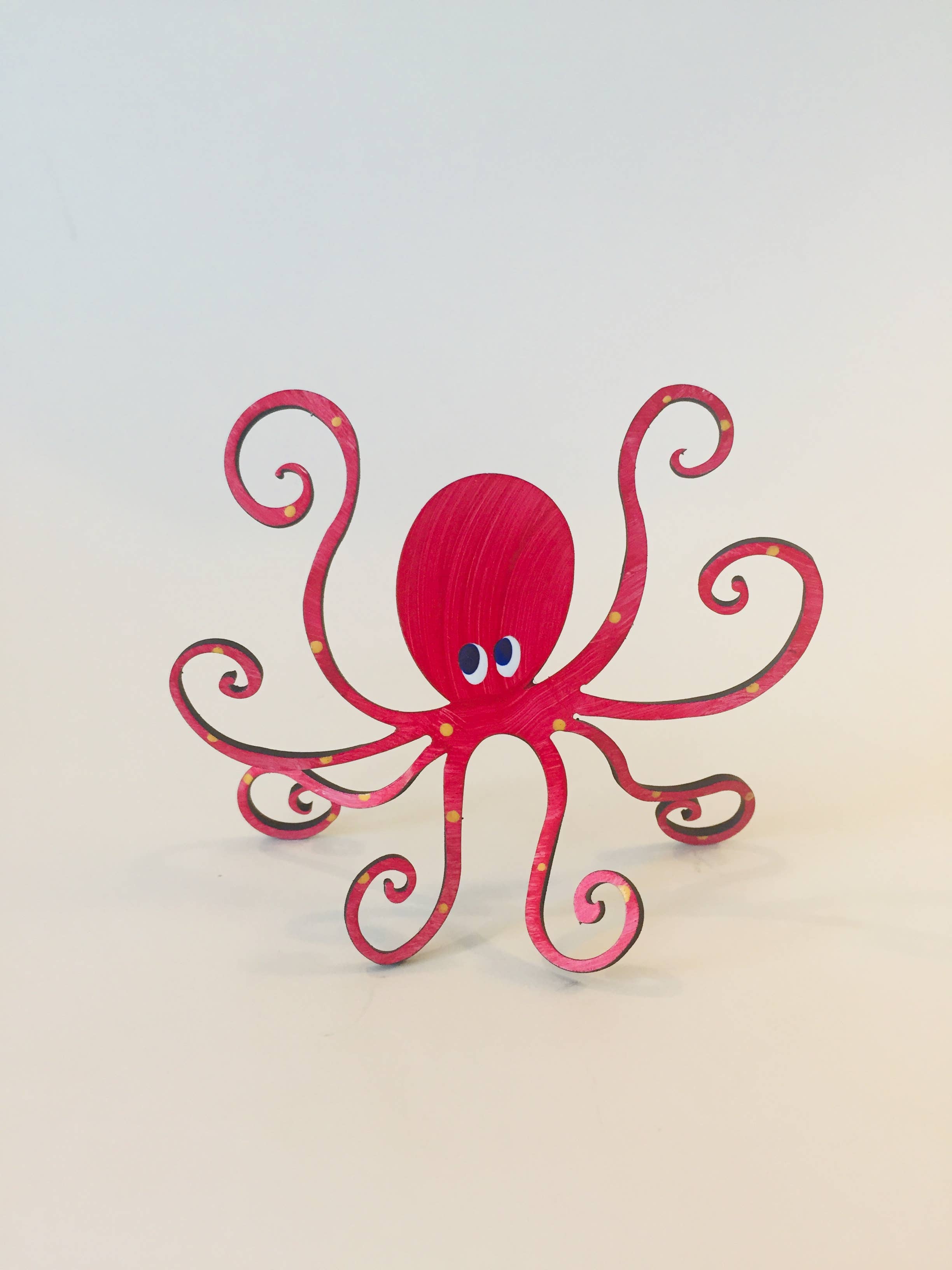 Octopus Adventure by Rebecca Duffy Bush – Großhandel Skulptur – Oktopus - handbemalte Skulptur in 3 Größen und 9 Farben14