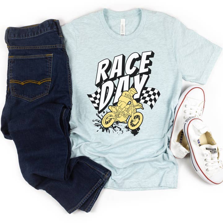 Mens Motorcycle Race Day Shirt, Motorcycle Racing T-Shirt for wholesale by Sweet party Place