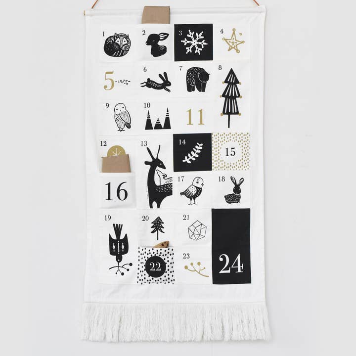 Wee Gallery – wholesale Adventskalender – 24 Pocket Christmas Adventskalender - Vinterdjur