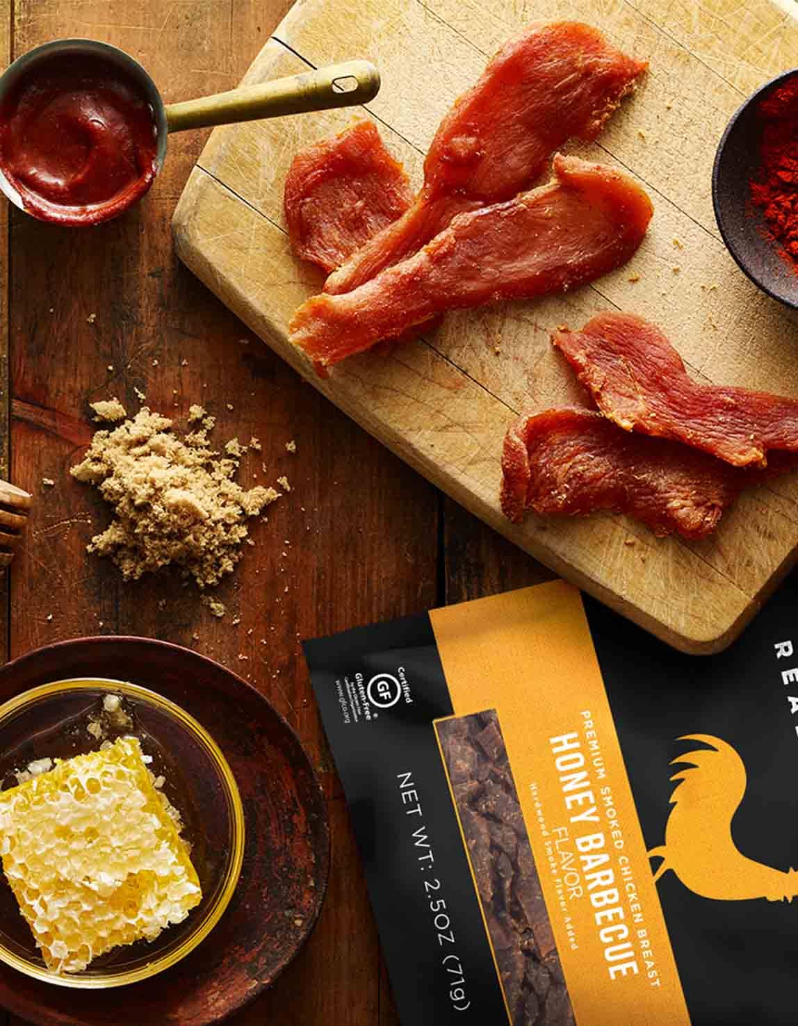 KRAVE & Chef's Cut Real Jerky - Wholesale Jerky - Honey Barbecue Chicken Jerky2