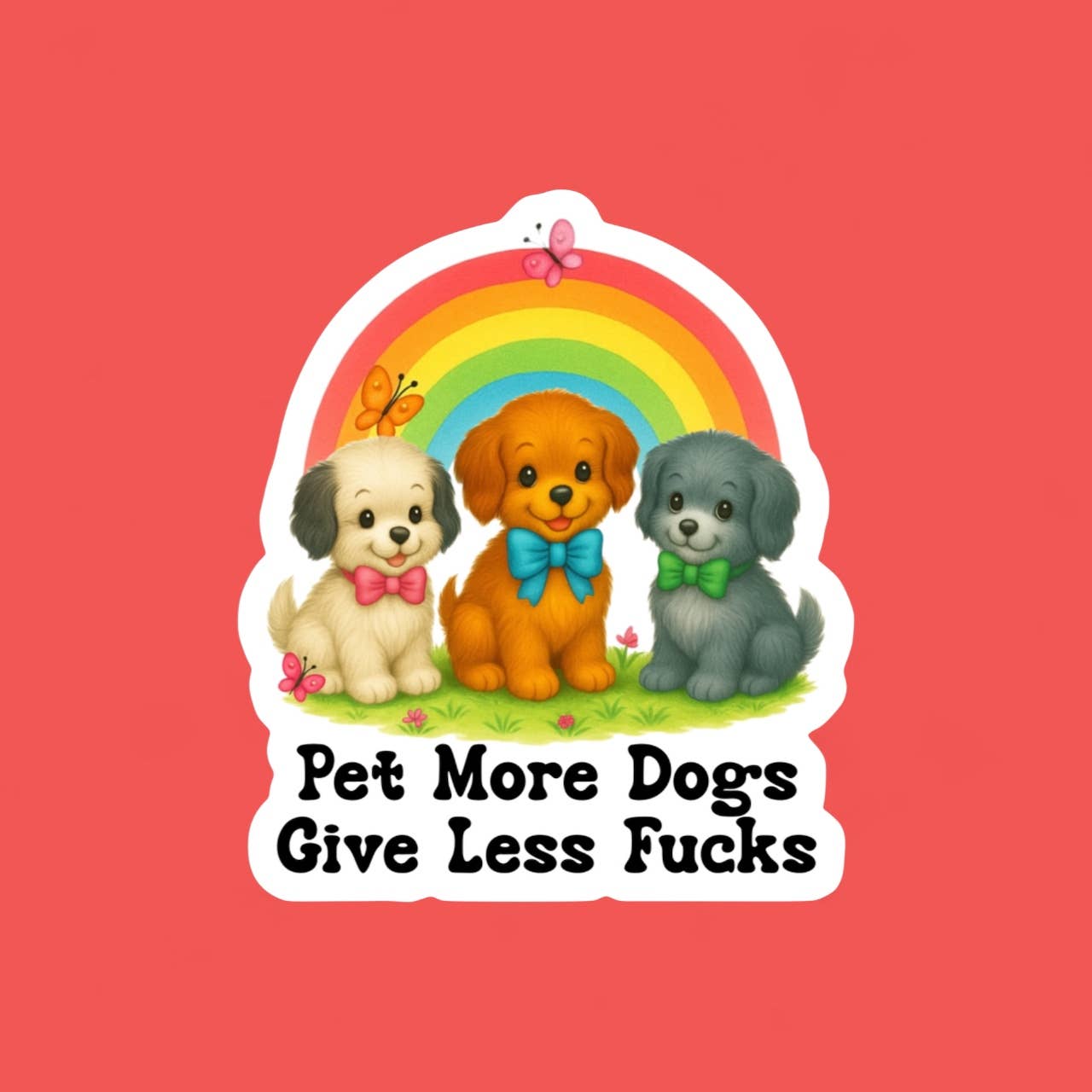 Ace the Pitmatian Co – Adesivo por atacado – Acaricia Mais Cães Preocupa-te Menos Autocolante1