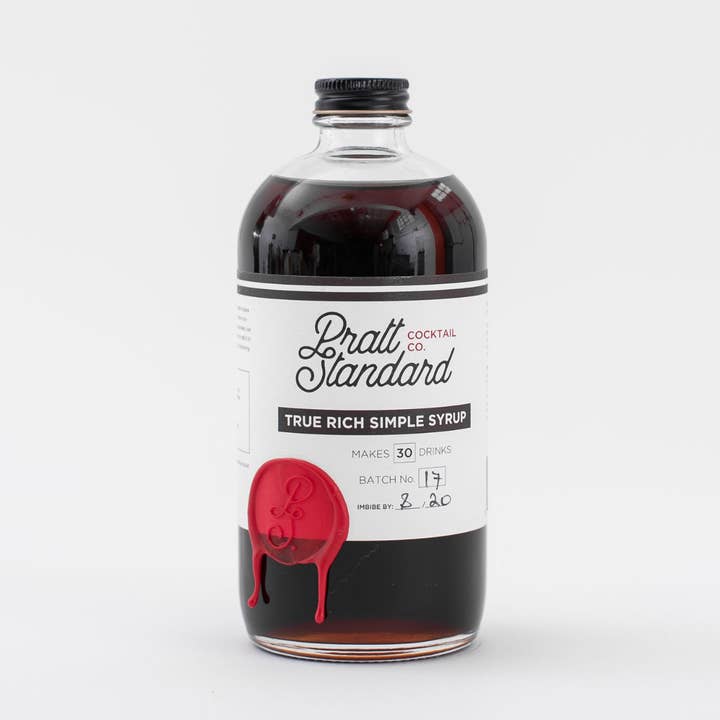 Pratt Standard Cocktail Co. - Wholesale Cocktail Mix/Syrup - True Rich Simple Syrup - 16oz