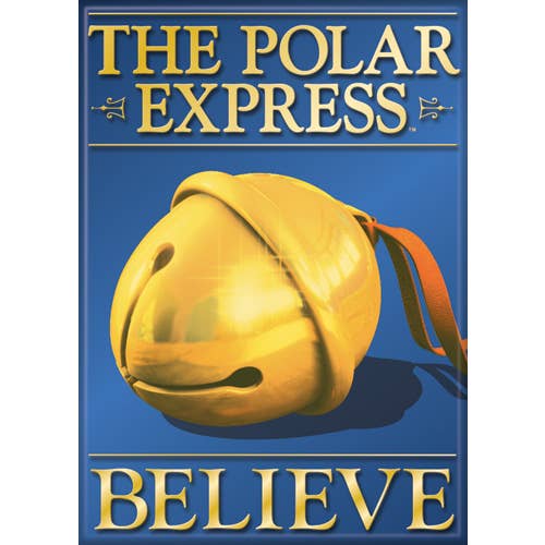 Ata-Boy - Wholesale Bell - Polar Express Believe Bell Magnet 2.5" x 3.5"