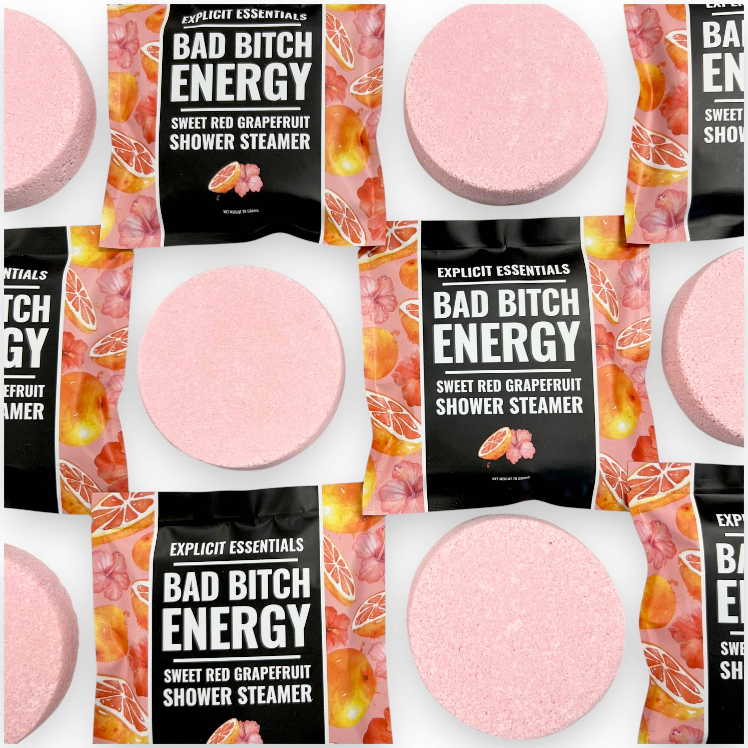 Explicit Essentials - Wholesale Shower Steamer/Bomb - Bad Bitch Energy Shower Puck12