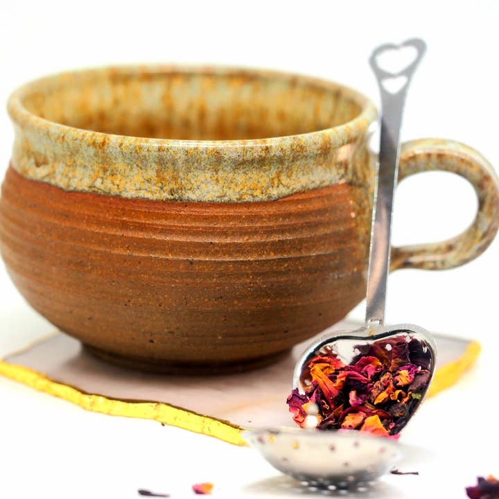 Loveyenergy & Blessings - Wholesale Tea Strainer/Infuser - Heart Shape Tea Strainer Spoon Ready To Ship Loose Herb2