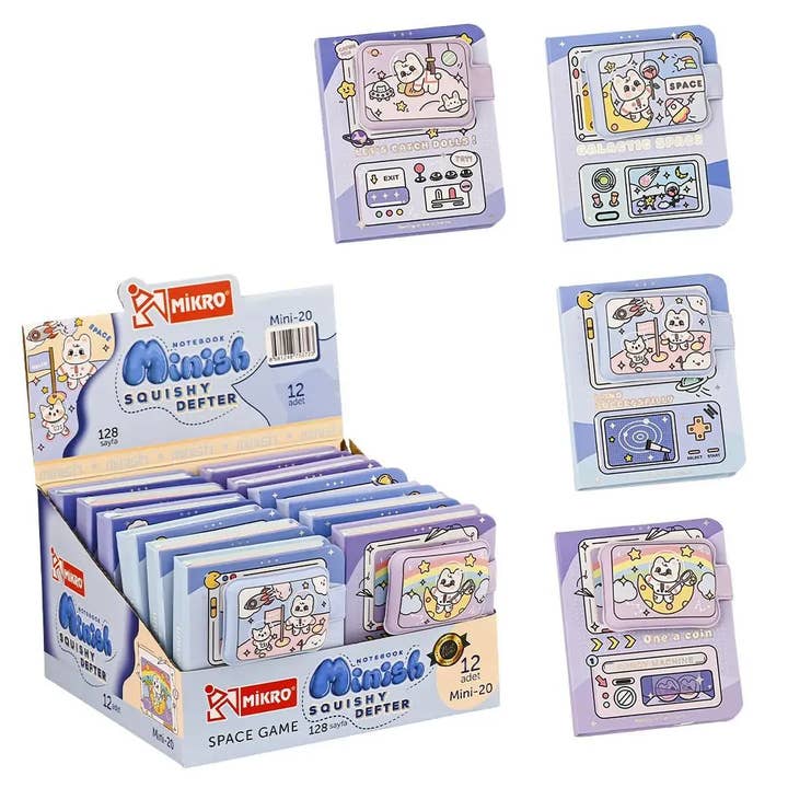 Mini-20 Minish Space Game Squishy Mini Notebook (128 Pages) for wholesale by BlackSun