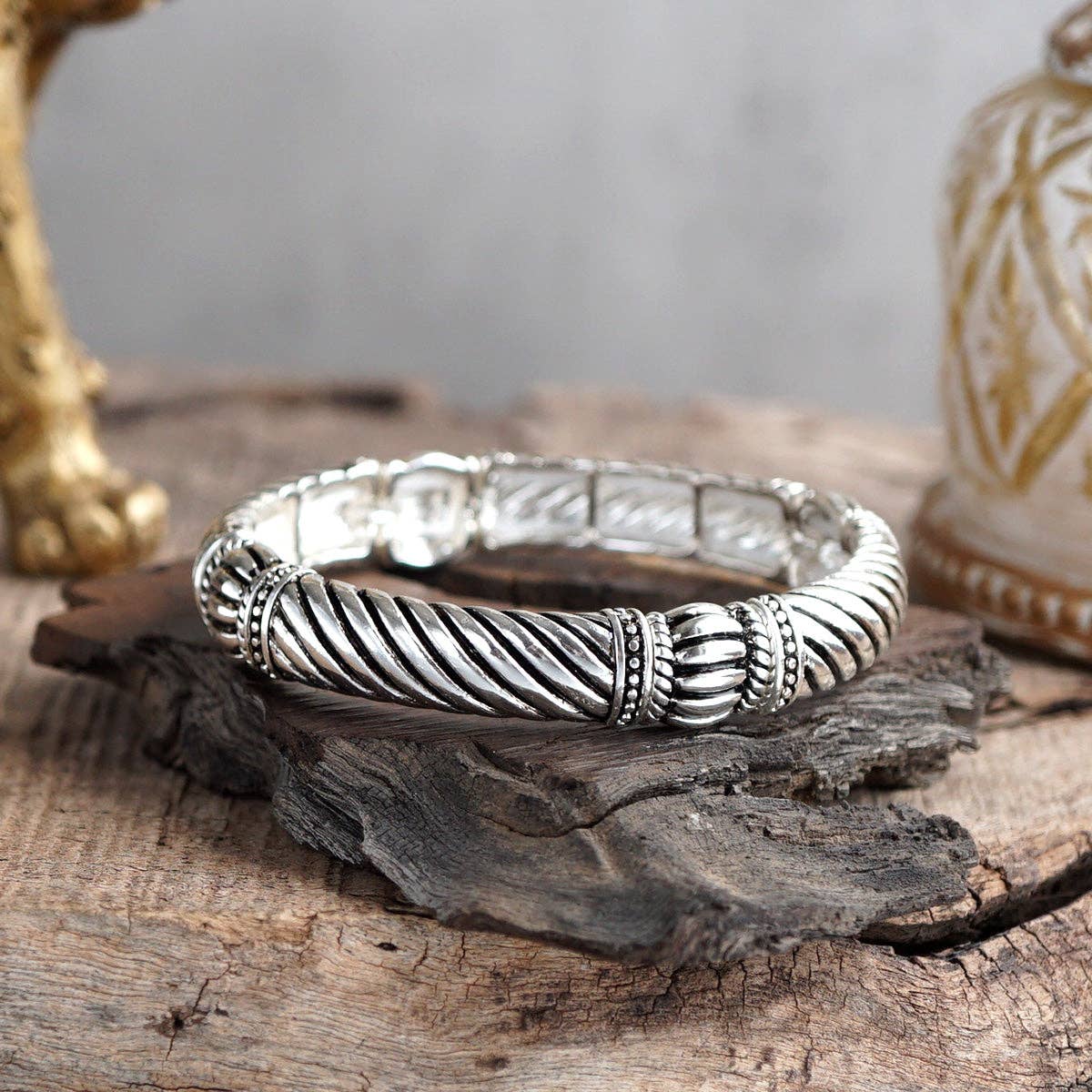 PennyLine inc - Vente Bracelet jonc - Sérénade Argentée – Collection de Bracelets Bohème0