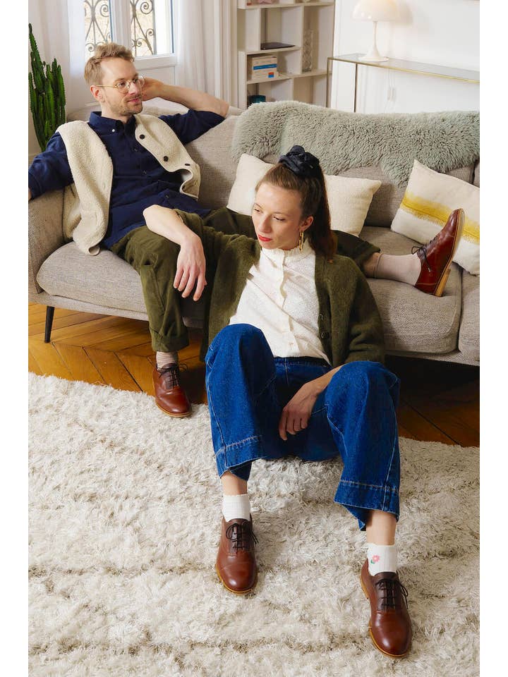 Swivells - Wholesale Derby Shoes - Women's - Oscar - Derbies Marron en Cuir5