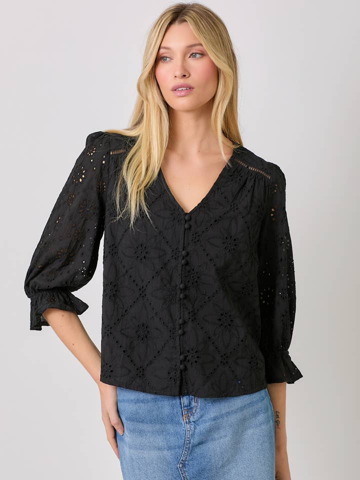 60944 Ögla Puffärm Topp för wholesale av Mystree