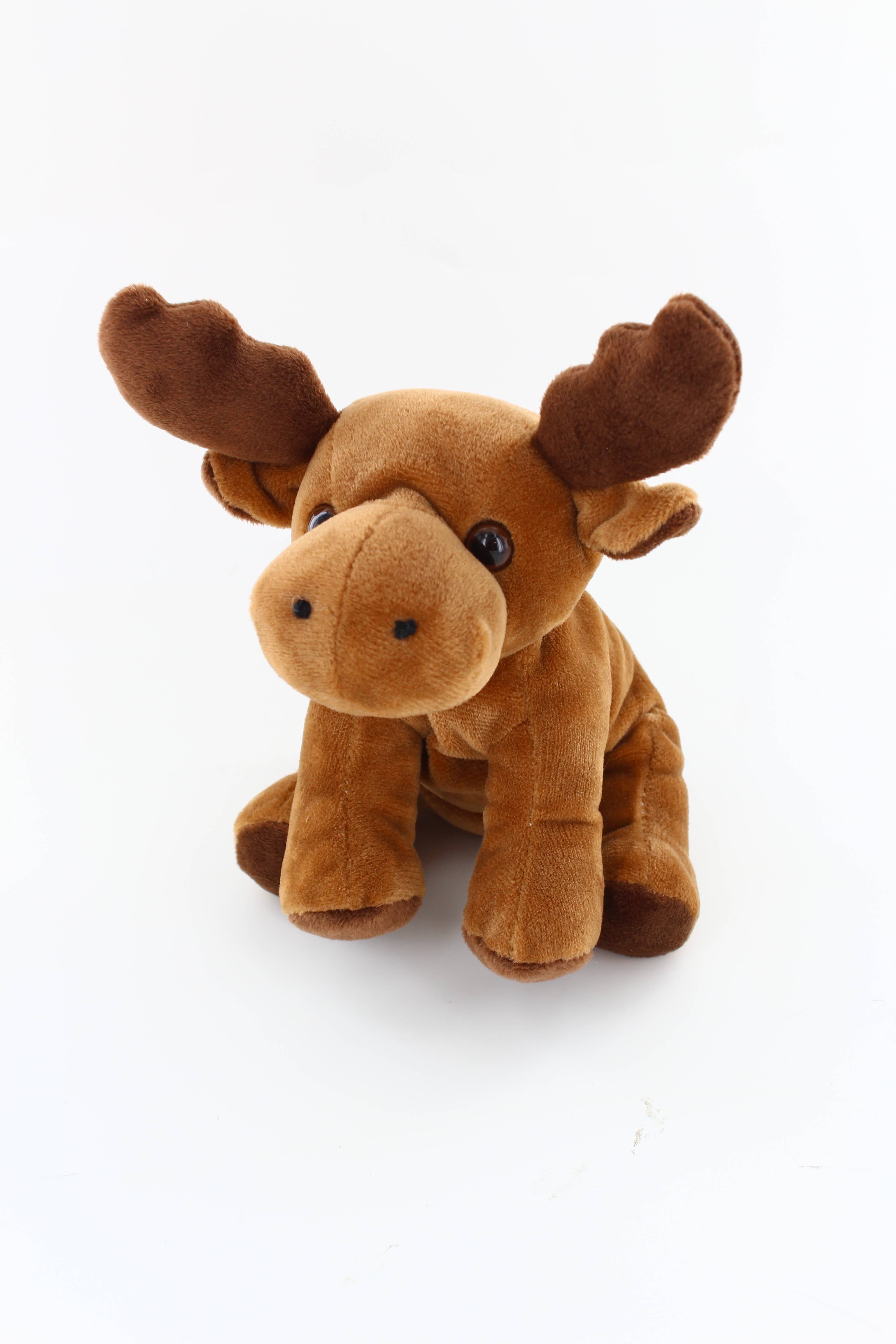 Plushland – wholesale Stuffed/plush toy – Kids & baby – Sitting Moose Beanie 7"