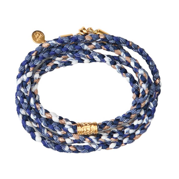 Zenwrap Bracelet/Anklet/Choker in Navy for wholesale by Catherine Page Jewelry