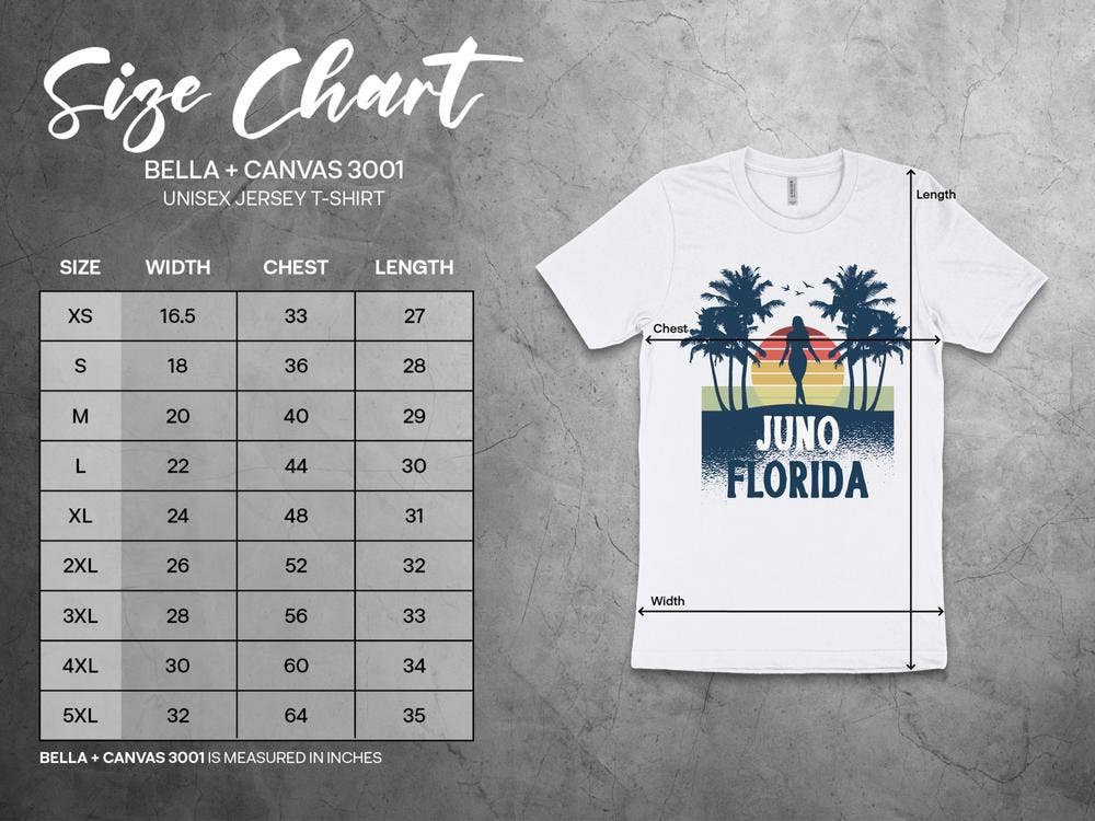 PositiveParty - Wholesale Screen Printed T-Shirt - Women's - Juno Florida Shirt, Born In Juno Florida Gift1