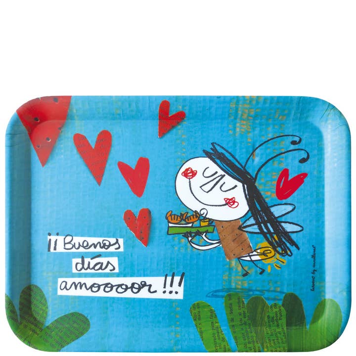 Tray “good morning amooooor!” for wholesale by Laroom