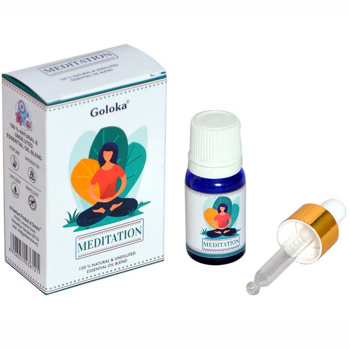 Olio Essenziale Naturale Goloka Meditation 10ml per la vendita all'ingrosso da parte di Wonder Incense