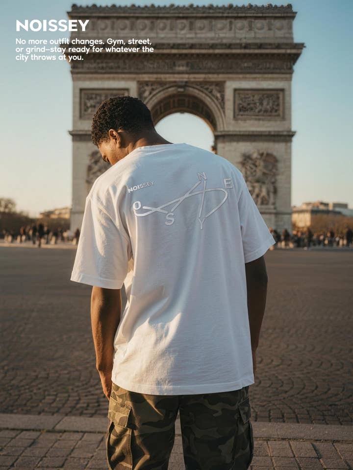 NOISSEY Ice-Touch "Cool-Structure" Logo T-shirt for engroshandel hos NOISSEY