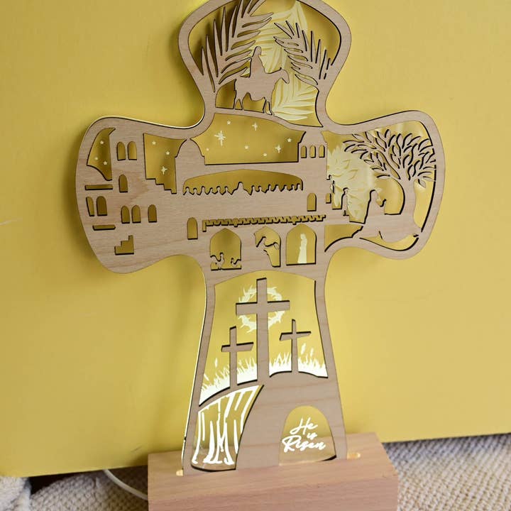 Påskefortælling Lysdesign for engroshandel hos Birch and tides