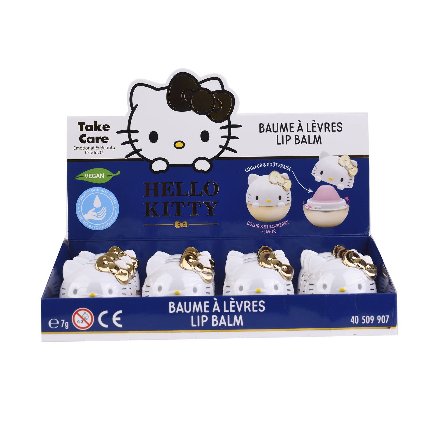 Takecare – wholesale Lip Balm – 3D Gold Hello Kitty Lip Balm1