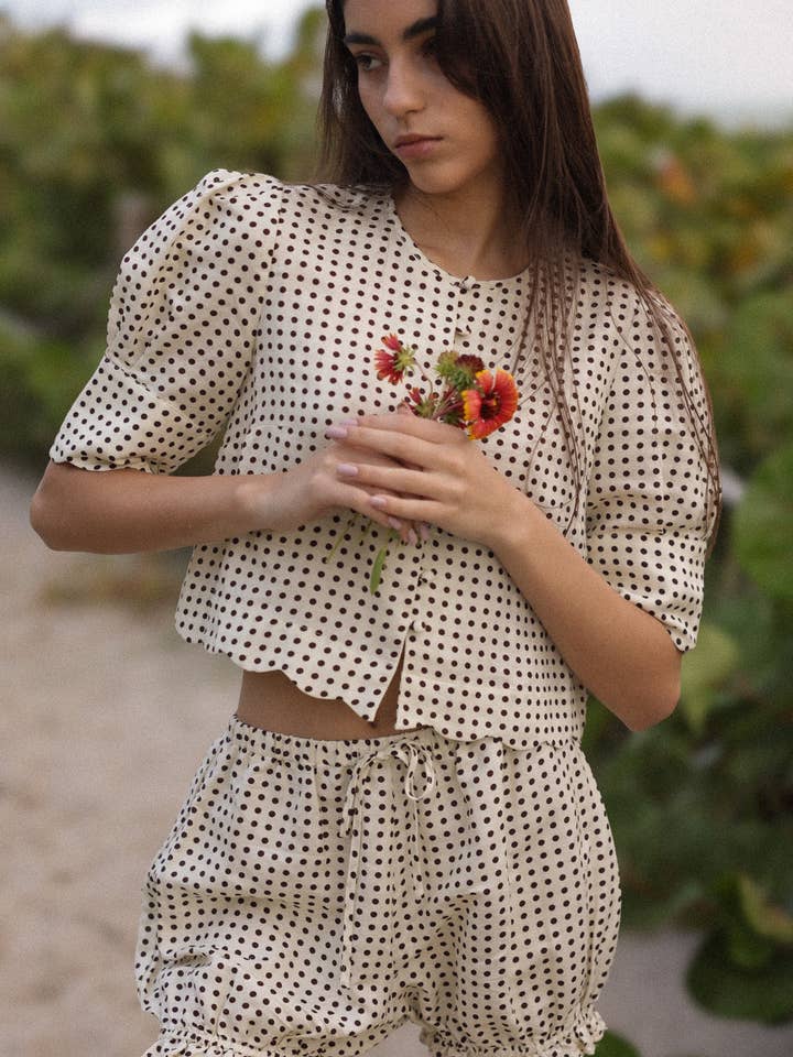 Scalloped Top Polka Dot for wholesale by Sister New York