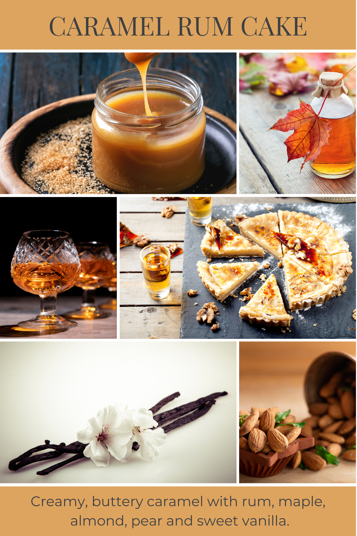 Eco Candle Company - Vente Fondants - GÂTEAU AU RHUM CARAMEL éco beans1