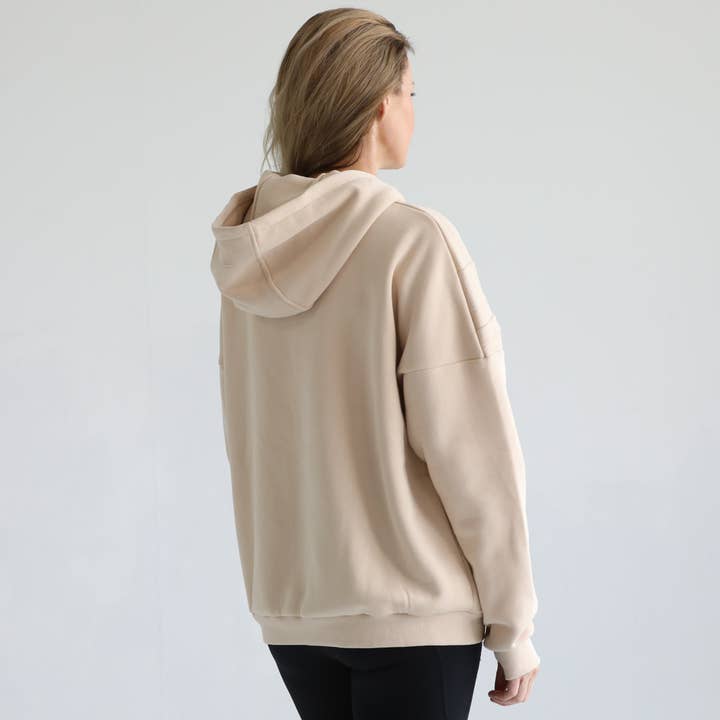 Farina d'avena Felpa Isabella Ultra Soft Oversized per Allattamento e Gravidanza (Avena) in vendita all'ingrosso su Faire1
