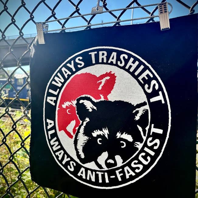 Three Raccoons - Wholesale Patch - ANTIFA raccoons back patch.2