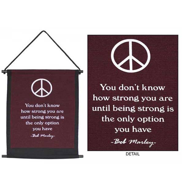 Natures Artifacts Inc - Wholesale Banner - Peace Banner Bob Marley | Meditation Banner