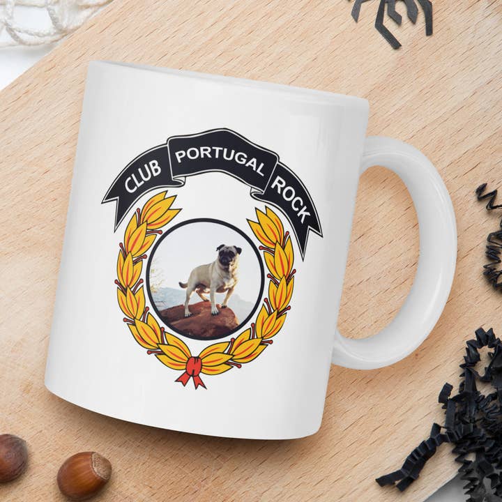 Vinny the Pug Coffee Mugs for wholesale by Pugona Rock Coffee Mugs