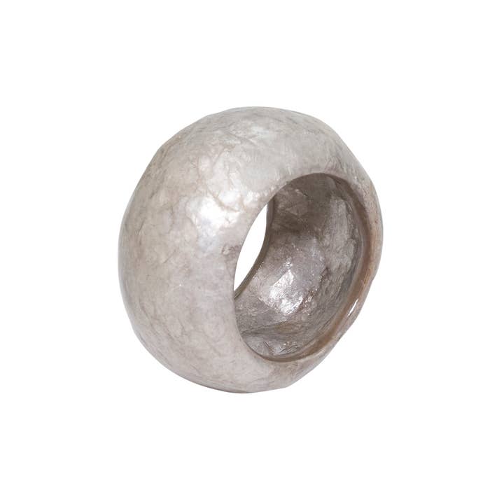 Fennco Styles - Wholesale Servetring - Zilveren Capiz Servetring1