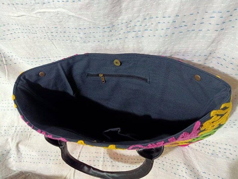 Bhawana Handicrafts - Wholesale Shoulder Bag - Women's - 5 Piece Lot, Indian Beautiful Suzani Embroidery Shoulder Bag5