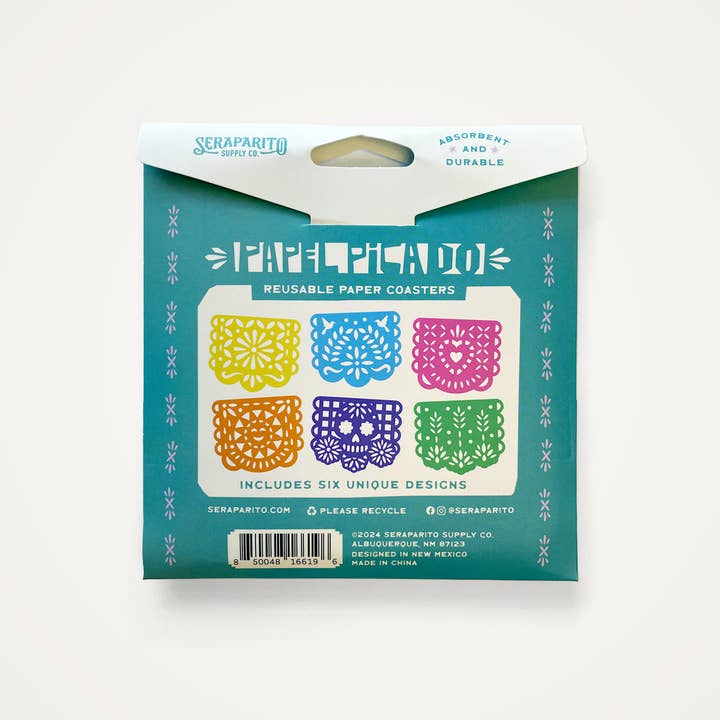 Seraparito Supply Co. - Wholesale Disposable Coasters - Papel Picado Coasters1