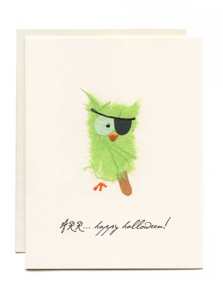 ”Glad Halloween!” Pirat Uggla för wholesale av FLAUNT HANDMADE CORRESPONDENCES