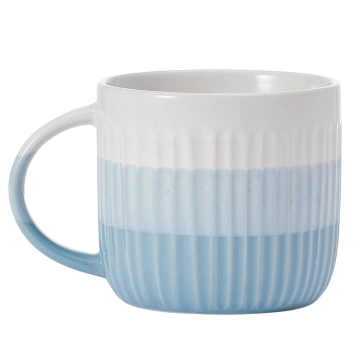 Fitz and Floyd® Mikasa® Pfaltzgraff® - Wholesale Coffee Mug - Pfaltzgraff 16oz Blue Debossed Ombre Mug, Open Stock