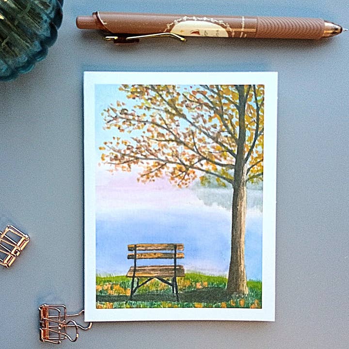 Kathryn Paul Fine Art - Wholesale Stationery/Notecard Set - Autumn Watercolor Notecard Set: Fall Foliage Art Cards2