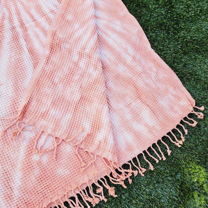 EBRU Home – wholesale Throw blanket – 4 WAFFLE THROW/ Blanket , Assorted Tie-Dye Waffle Towel11