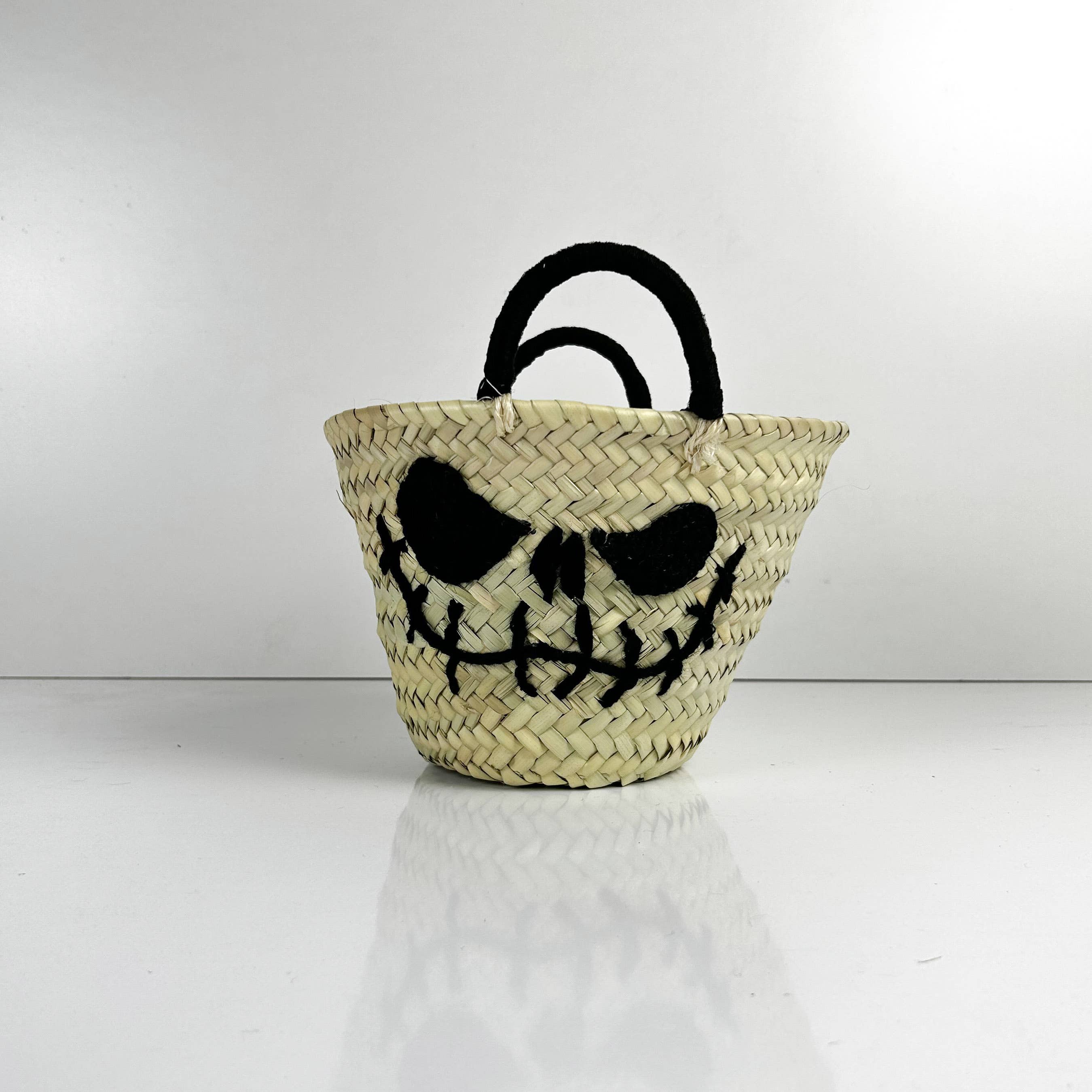 ProHandmadeDesign - Vente Sac de plage - Halloween : sac en paille personnalisé pour une astuce ou une friandise5