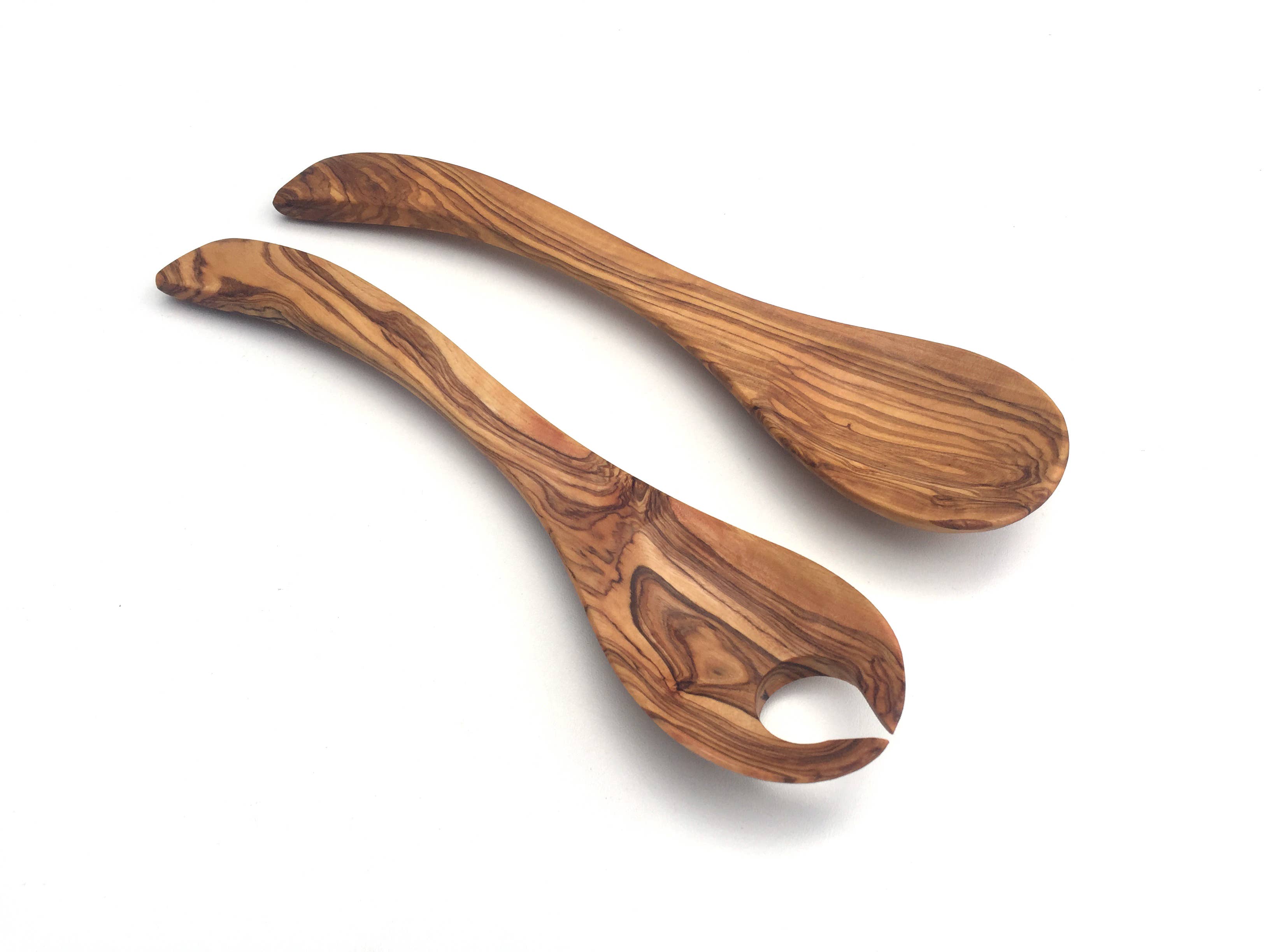 medina mood - Wholesale Serving Utensil - Set of 2 Tokio salad servers, 25 cm, made of olive wood3